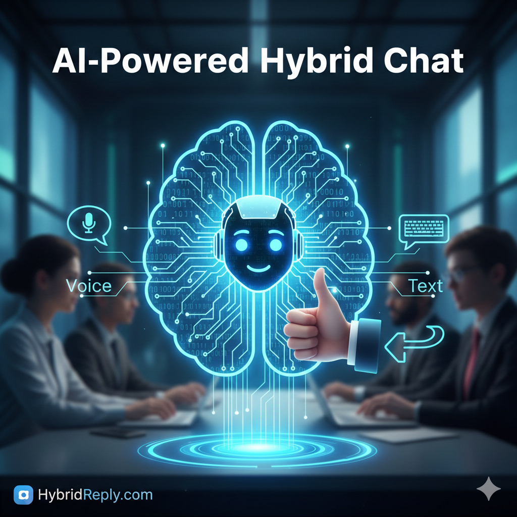 HybridReply.com | AI-Powered Hybrid Chat for Superior Customer Service